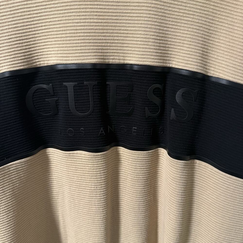 Guess Men’s T Shirt+Short Sleeve Hoodie XL Tan (Bundle Of 2) - Picture 3 of 10
